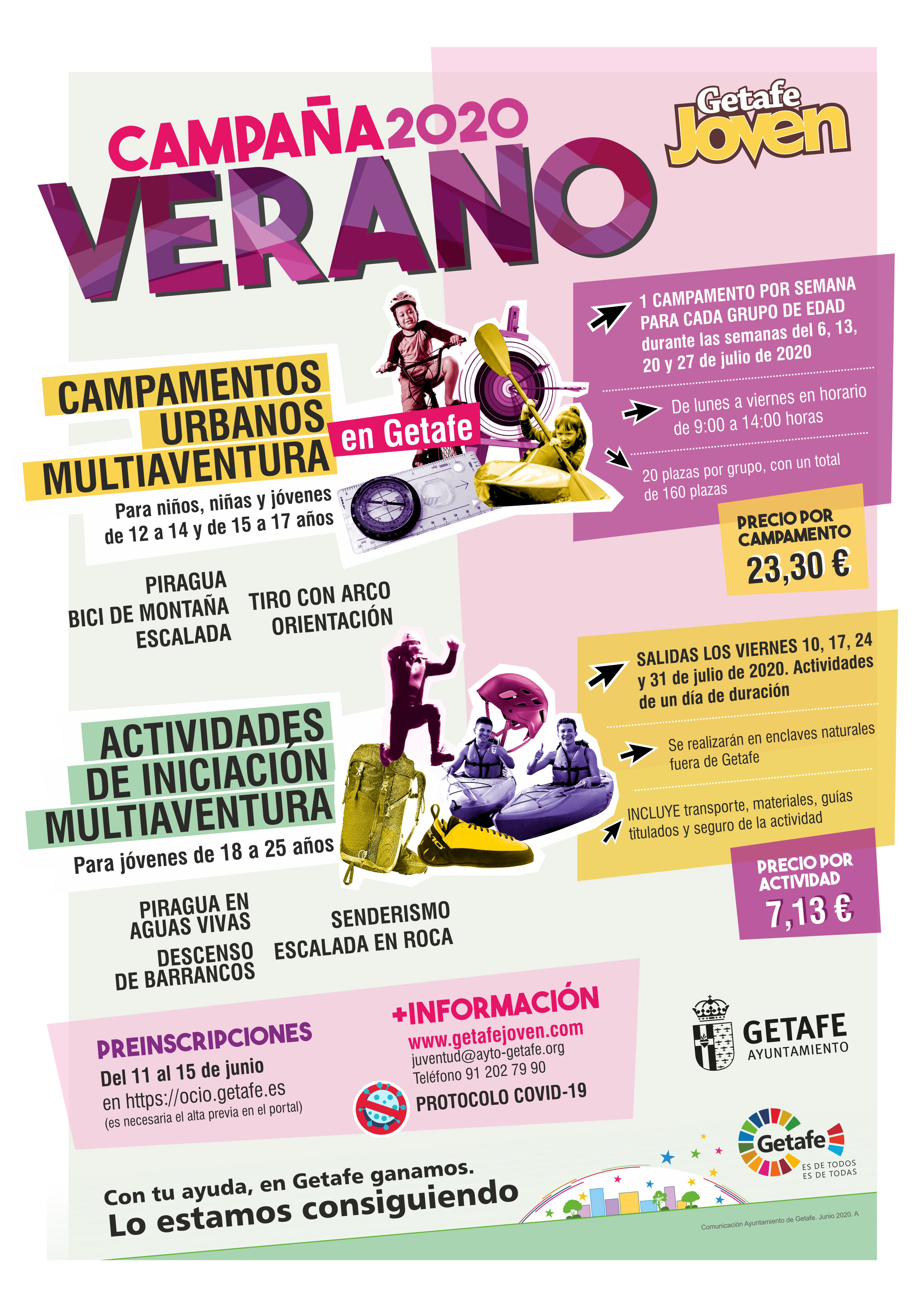 Actividades y campamentos de verano Getafe 2020 Actividades y campamentos de verano Getafe 2020